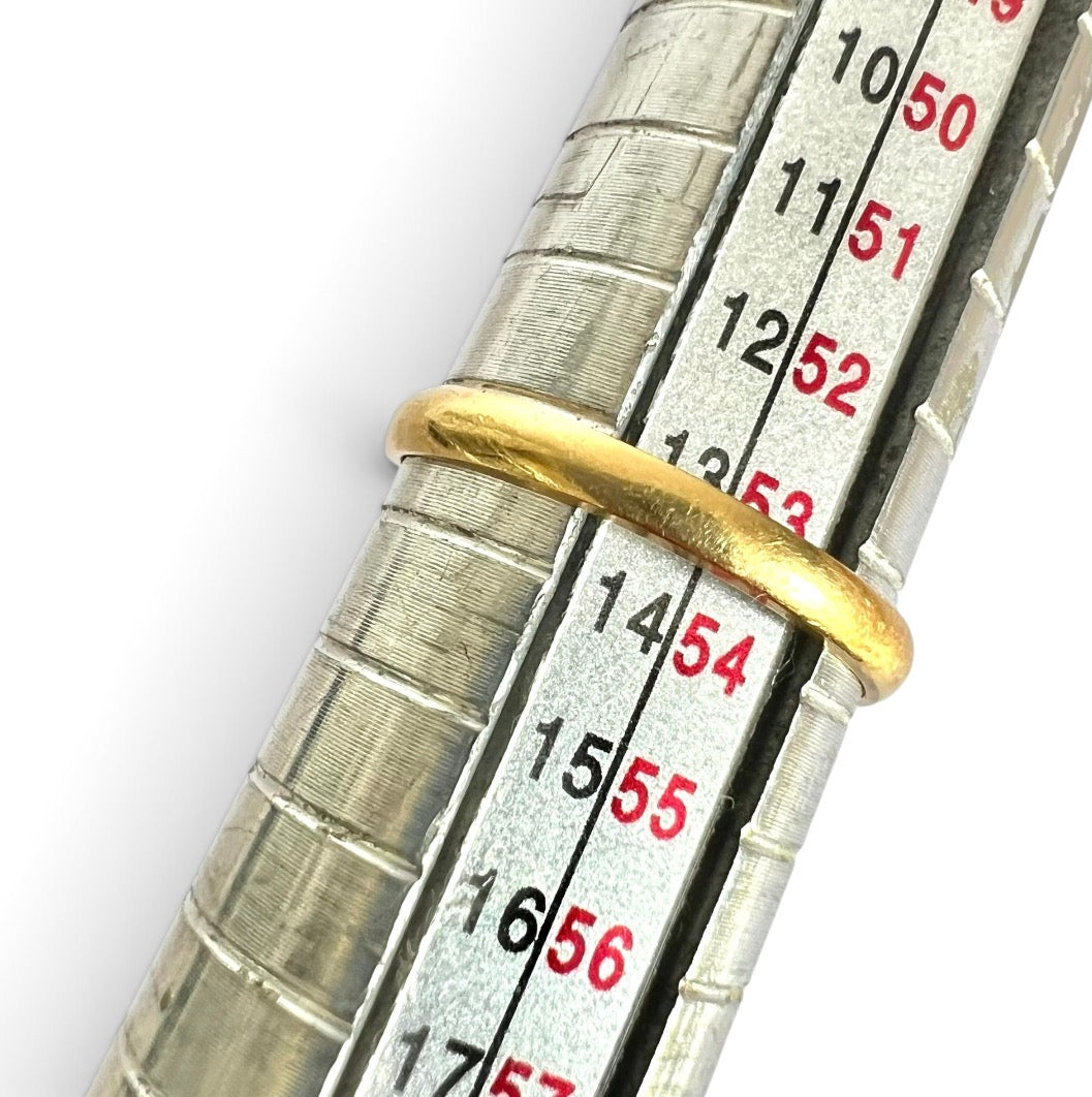 Vintage 18ct Gold Platinum Four Diamond Ring Stamped 18CT & PT Size N